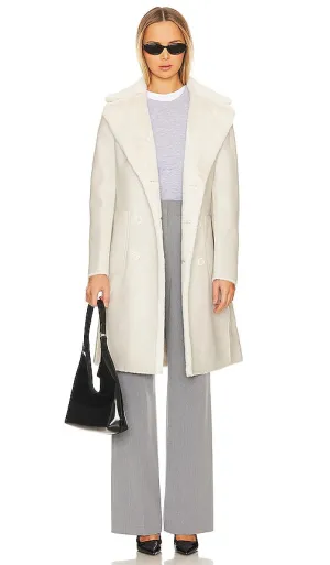 LAMARQUE Abigail Coat in Ivory