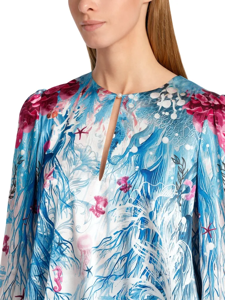 Long Sleeve Pattern Blouse