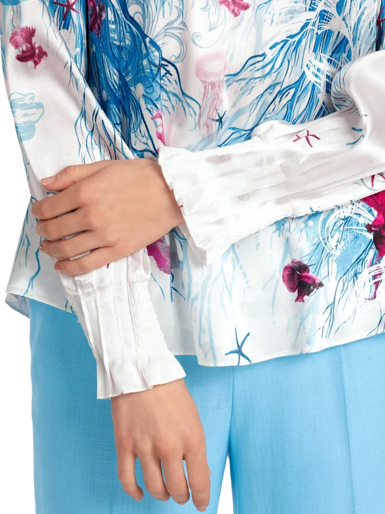 Long Sleeve Pattern Blouse