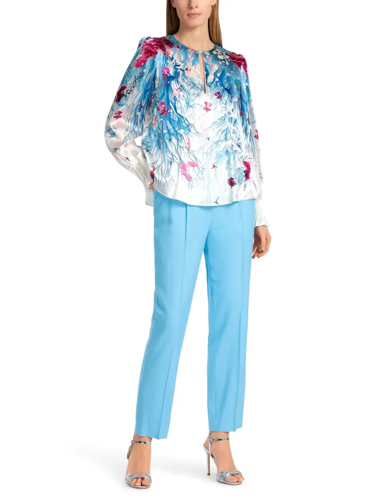 Long Sleeve Pattern Blouse