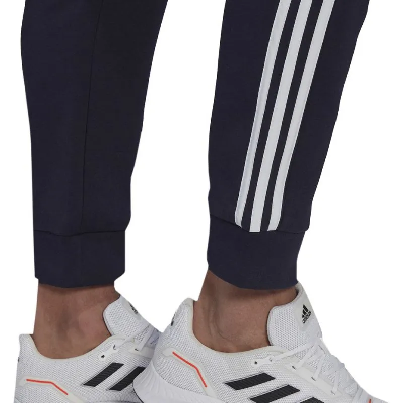 Men's adidas Colorblock Fleece Training Pants with Adjustable Waist and Side Pockets - HK2884