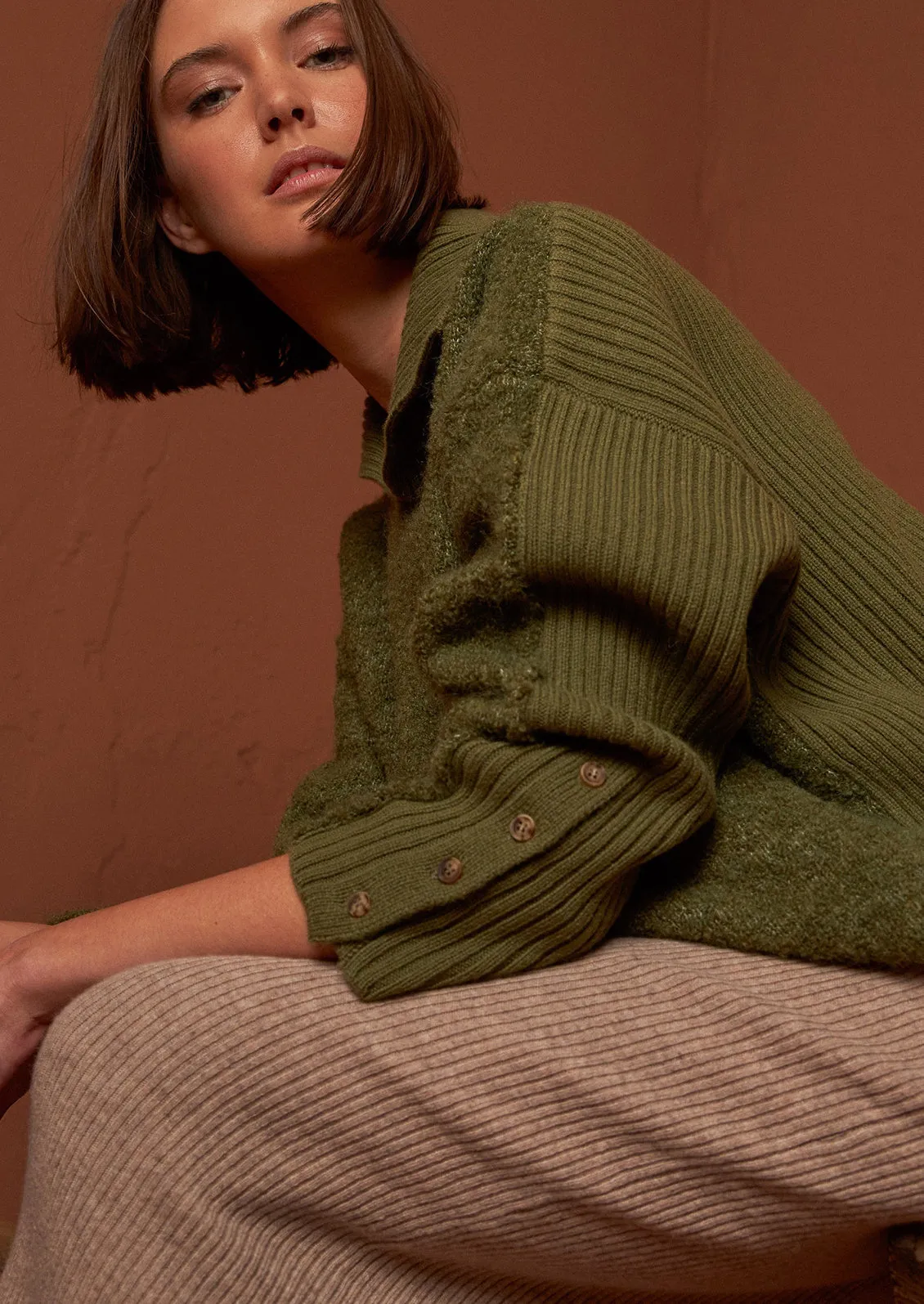 Milo Contrast Knit Sweater