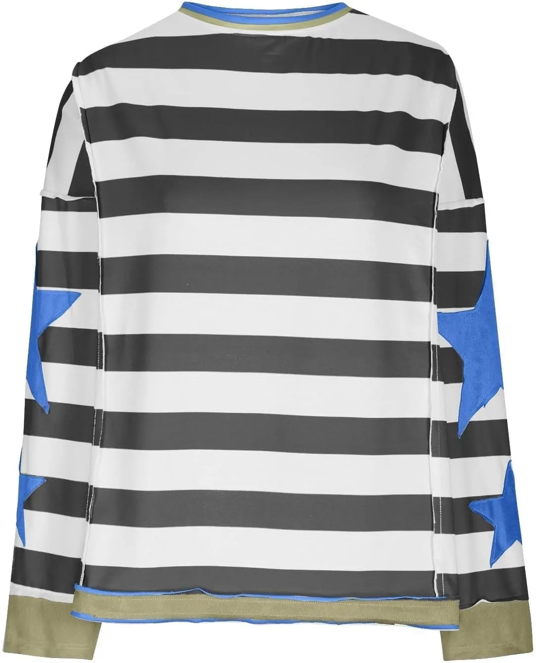 Oversized Sweatshirt for Women Lightweight Long Sleeve Crewneck Hoodies Star Tee Shirts 2024 Fall Pullover Clothes
