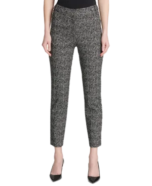 Printed Tab-Waist Pants