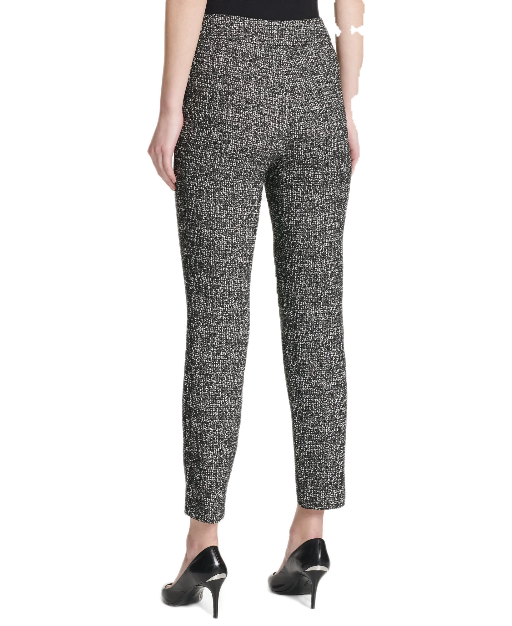 Printed Tab-Waist Pants