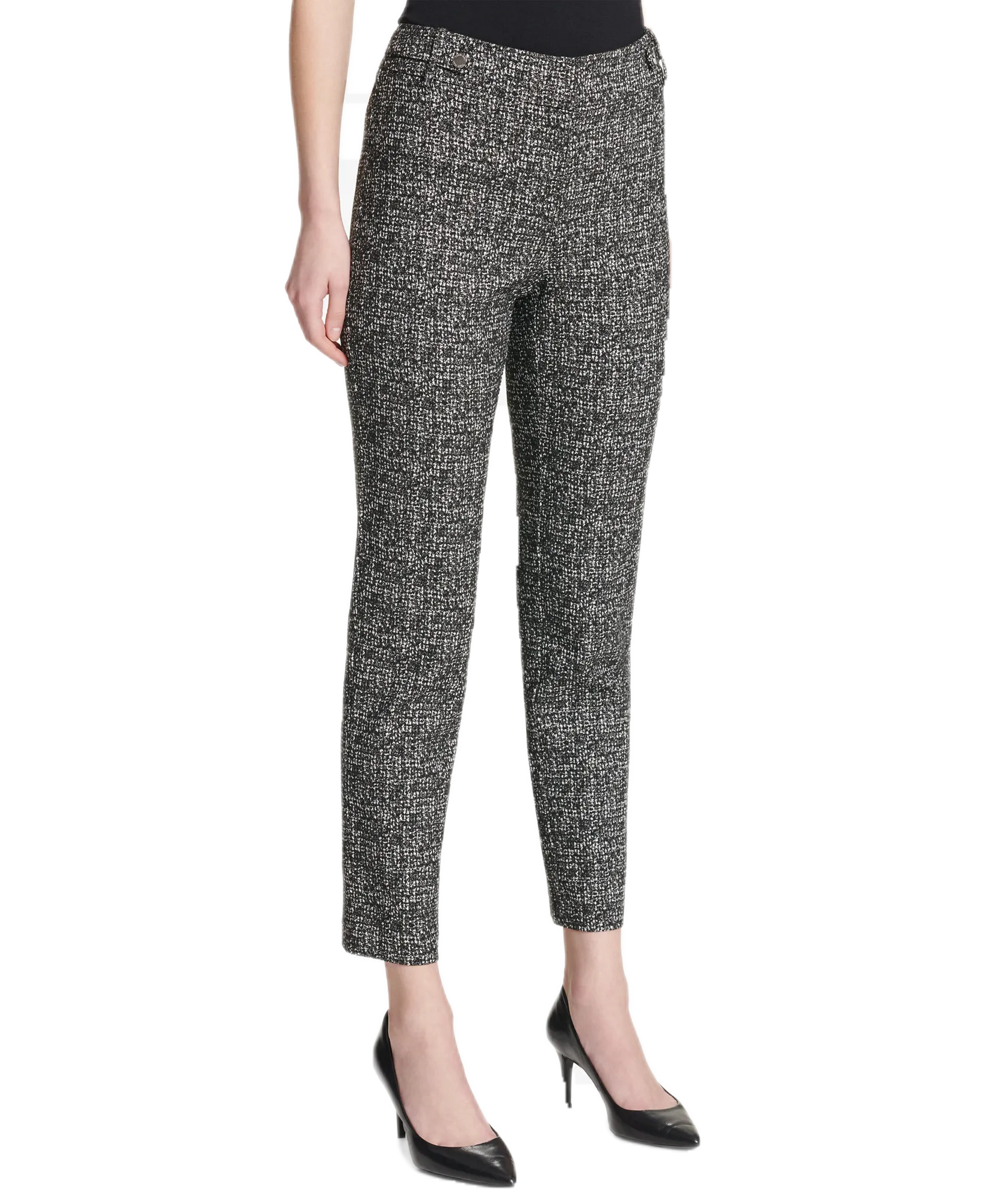 Printed Tab-Waist Pants