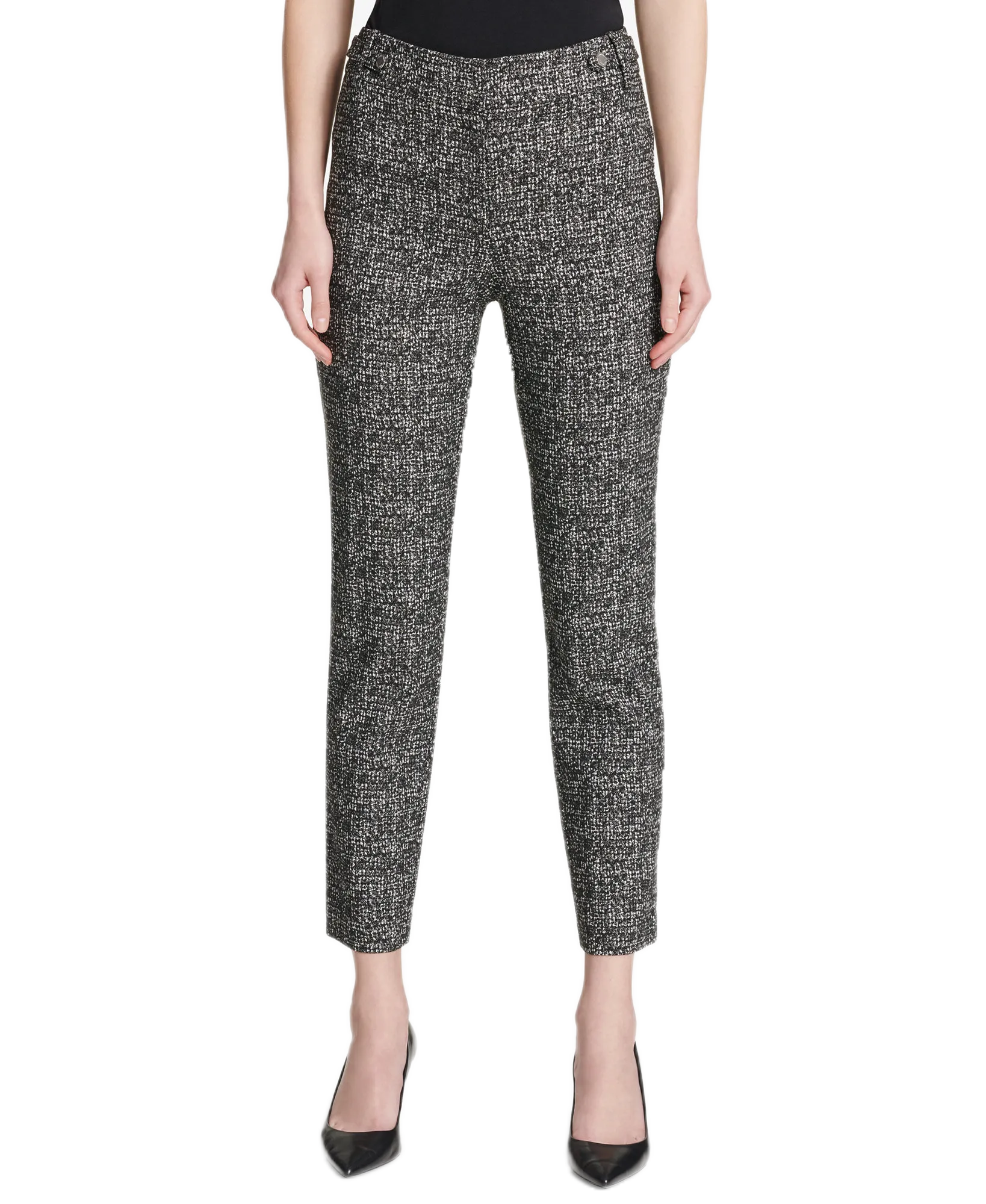 Printed Tab-Waist Pants
