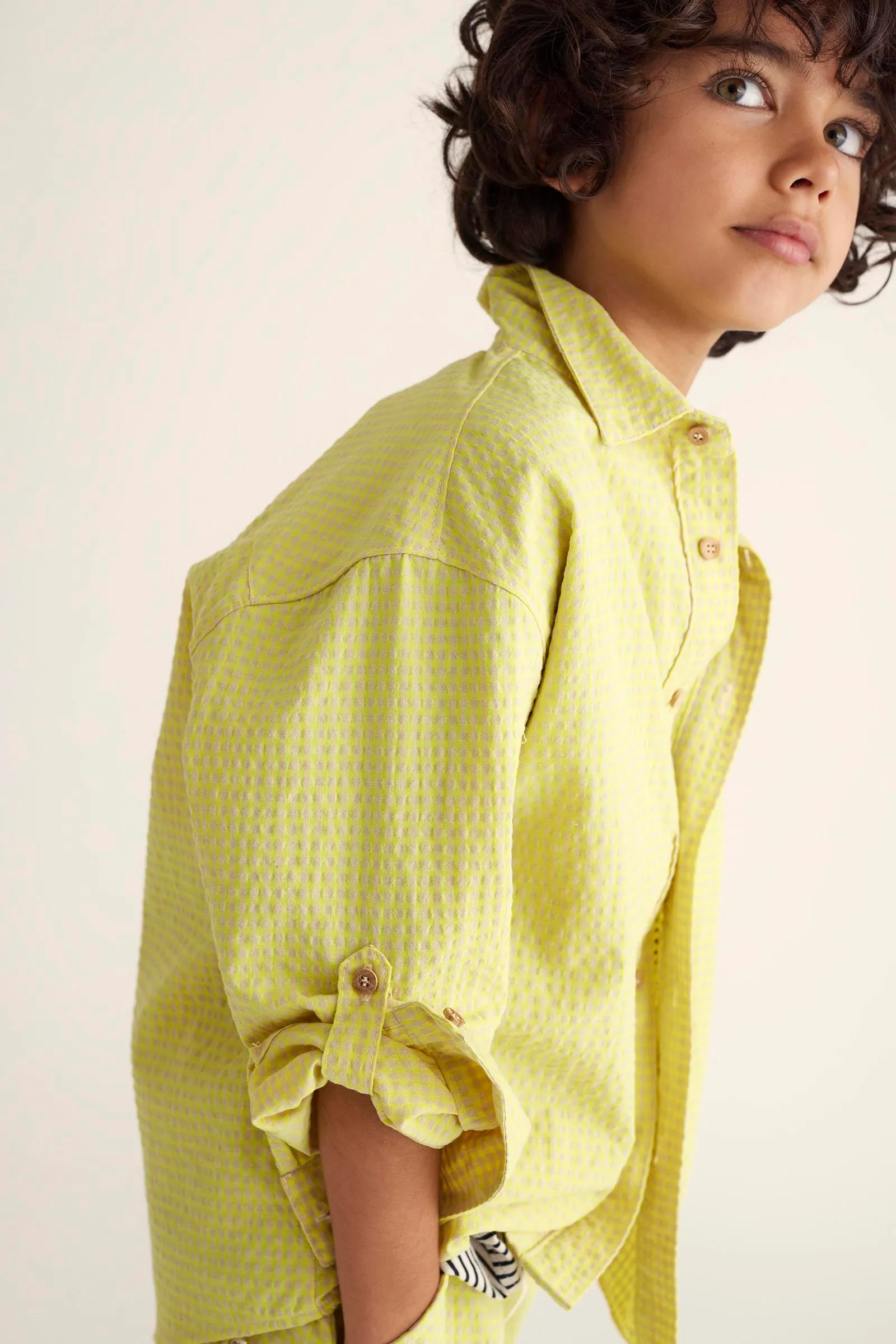 RECYCLED GINGHAM SHIRT - AITOR