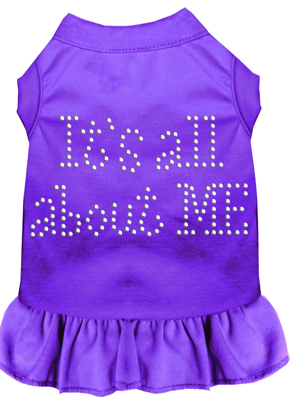 Rhinestone All About Me Dress Purple Sm
