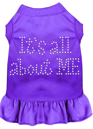 Rhinestone All About Me Dress Purple Sm