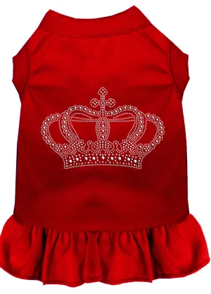 Rhinestone Crown Dress Red Xl