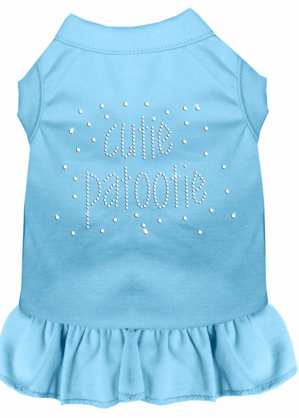 Rhinestone Cutie Patootie Dress Baby Blue Xxl