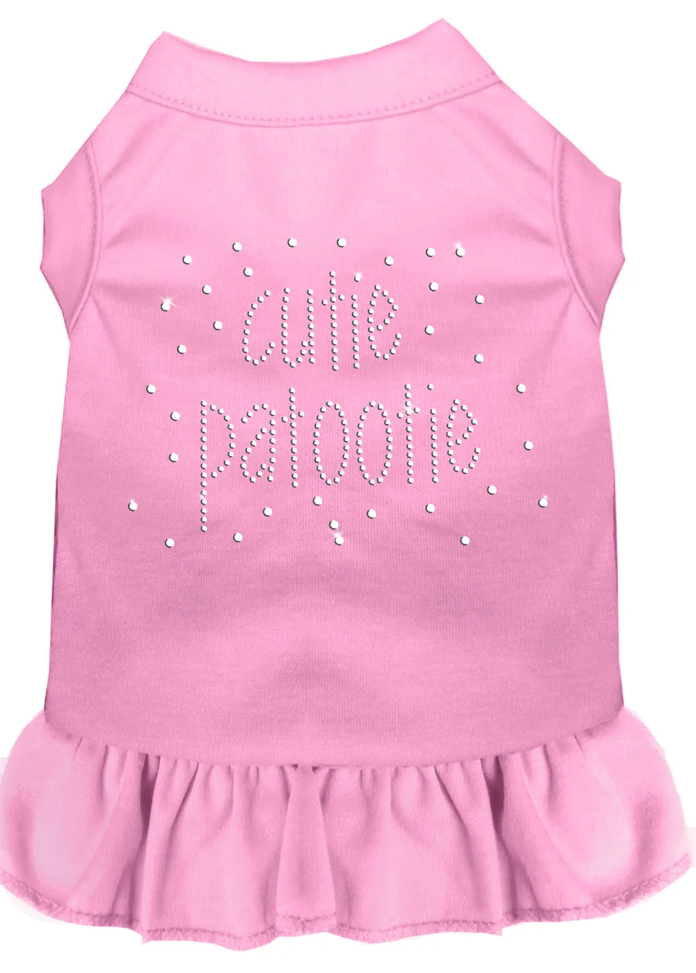 Rhinestone Cutie Patootie Dress Light Pink Xs