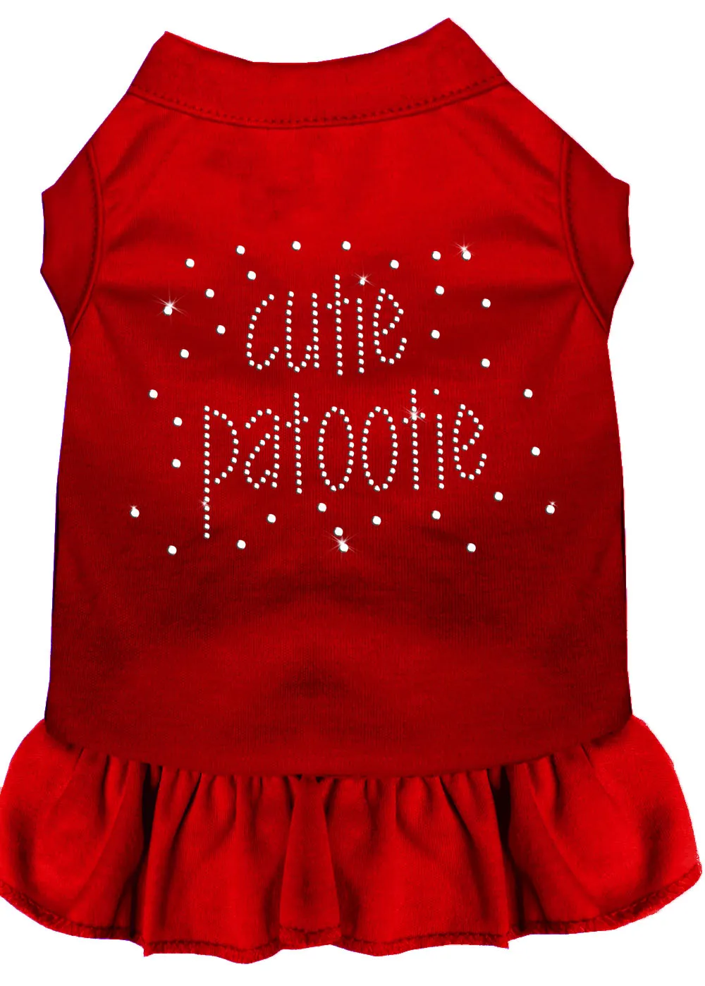 Rhinestone Cutie Patootie Dress Red Xxl