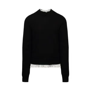 Ripped Detail Knitwear in Black