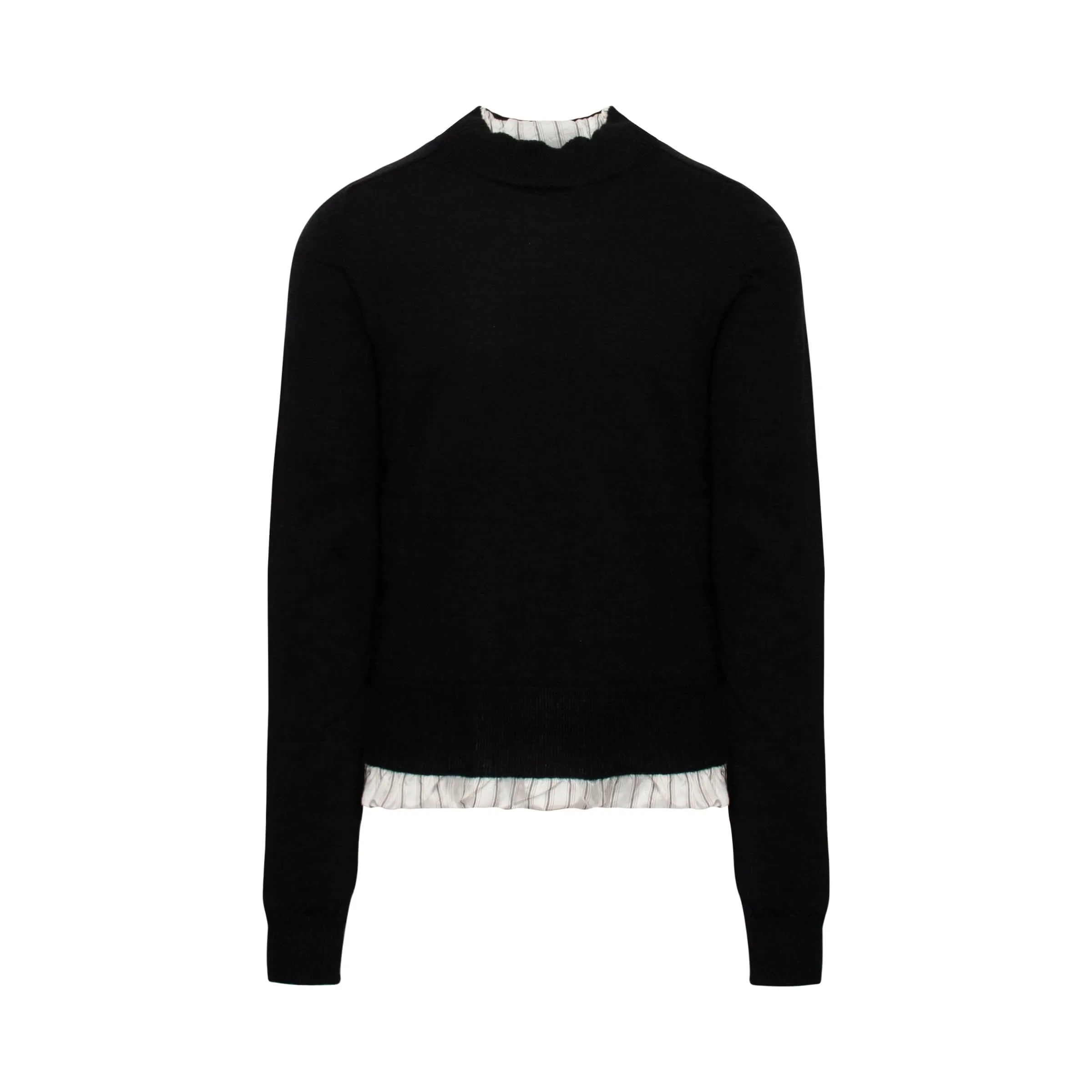 Ripped Detail Knitwear in Black