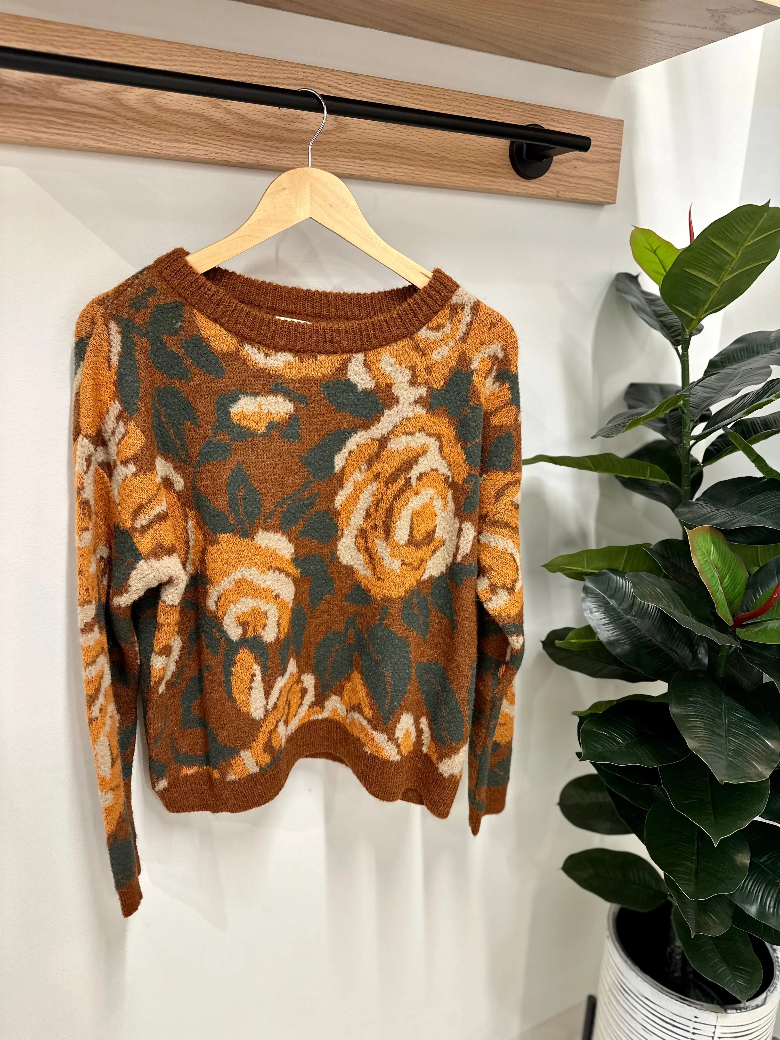 *SALE* Korner Pullover Sweater -  Bold Floral
