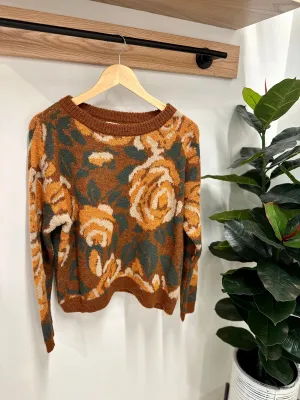 *SALE* Korner Pullover Sweater -  Bold Floral