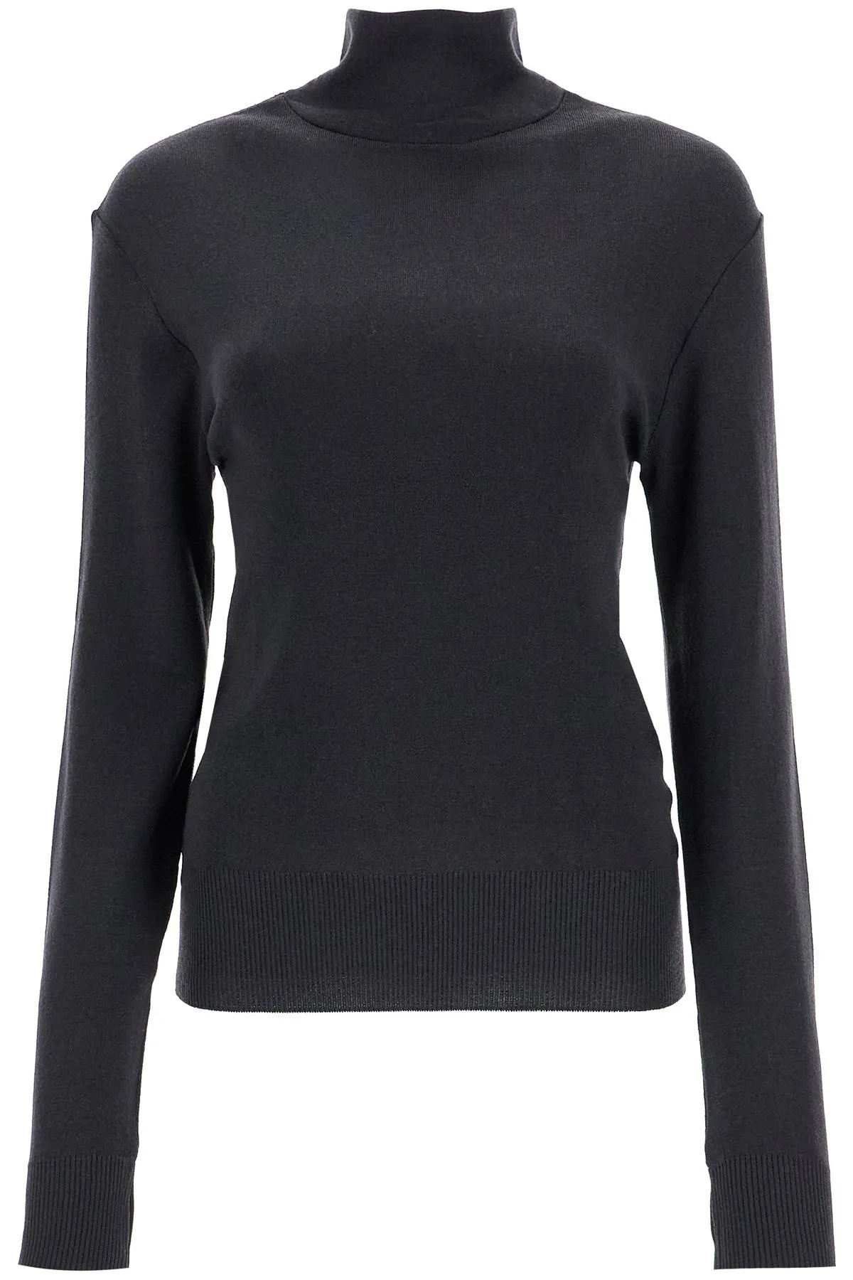 seamless high-neck pullover without TO1280 LK1032 GRANITE BLACK