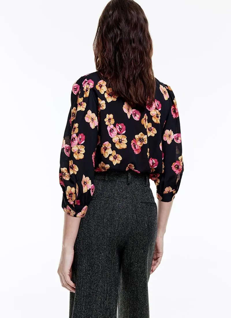 Shirred Pocket Blouse