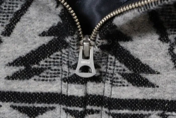 Sugar Cane, Native American Wool Blanket Jacket, Black