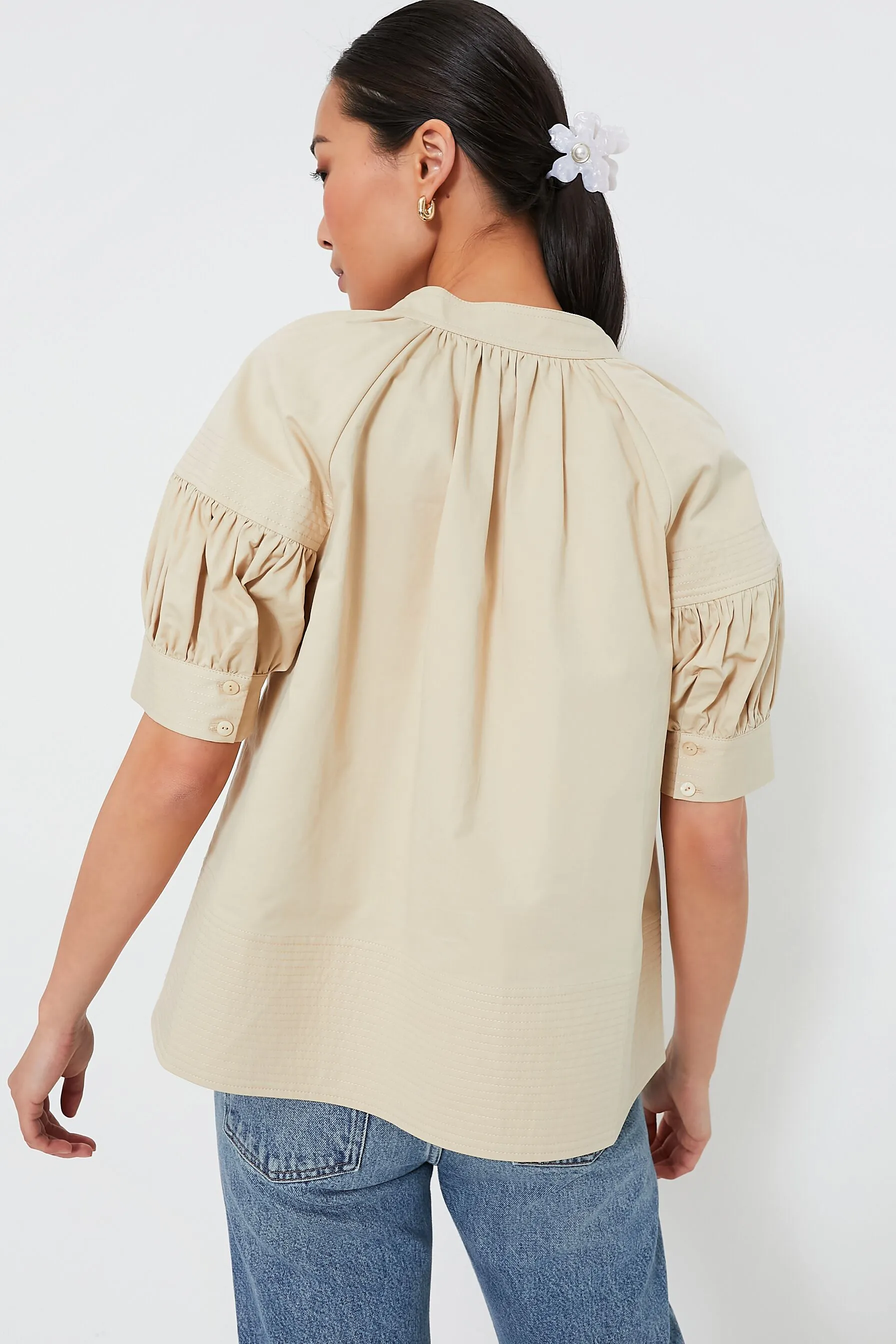 Tan Ruthie Blouse