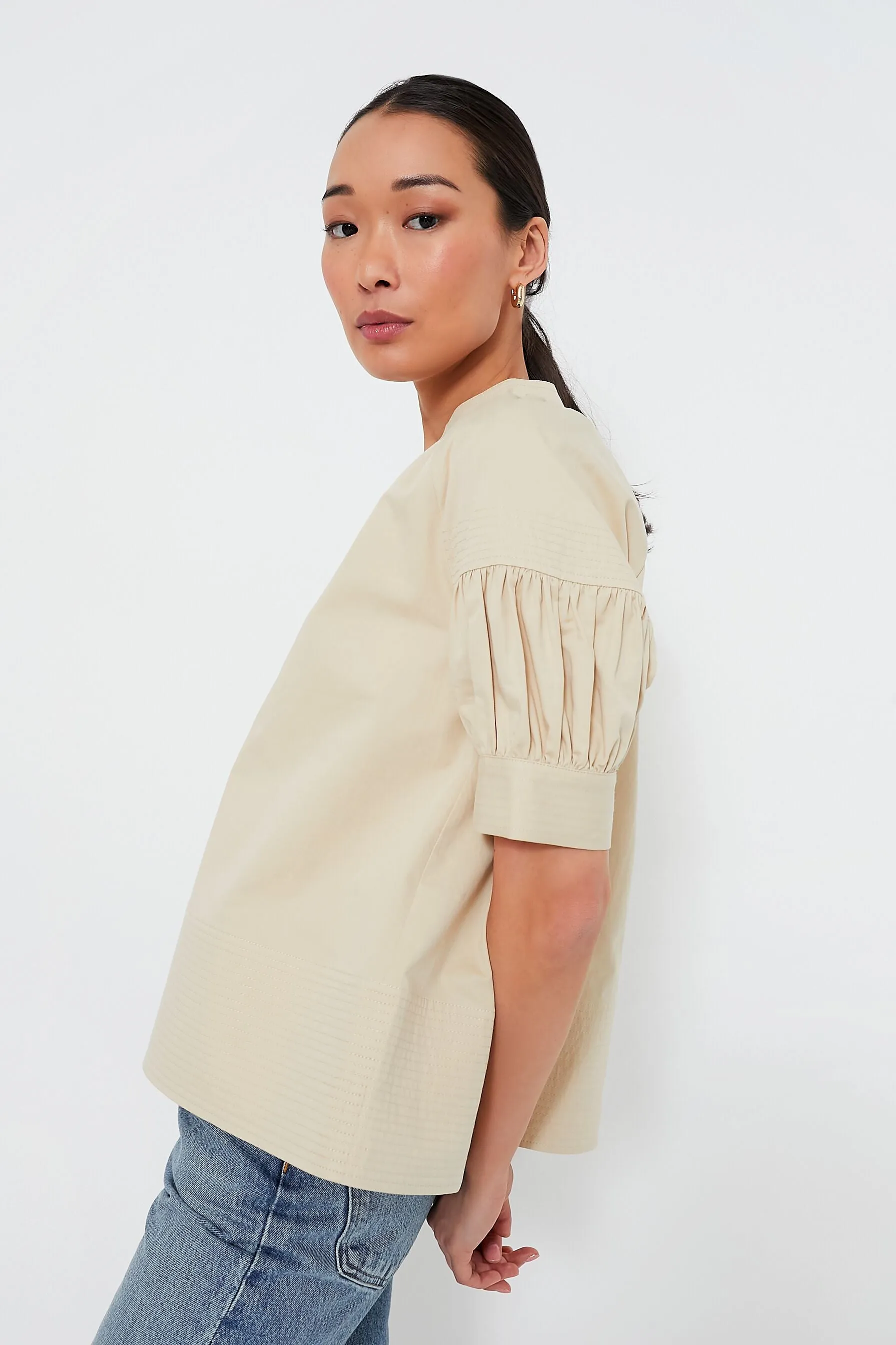 Tan Ruthie Blouse