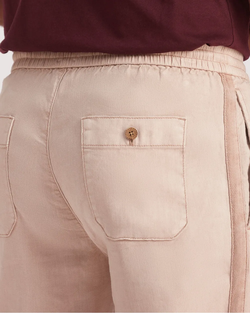 Tapered Fit Comfort Pants - Latte