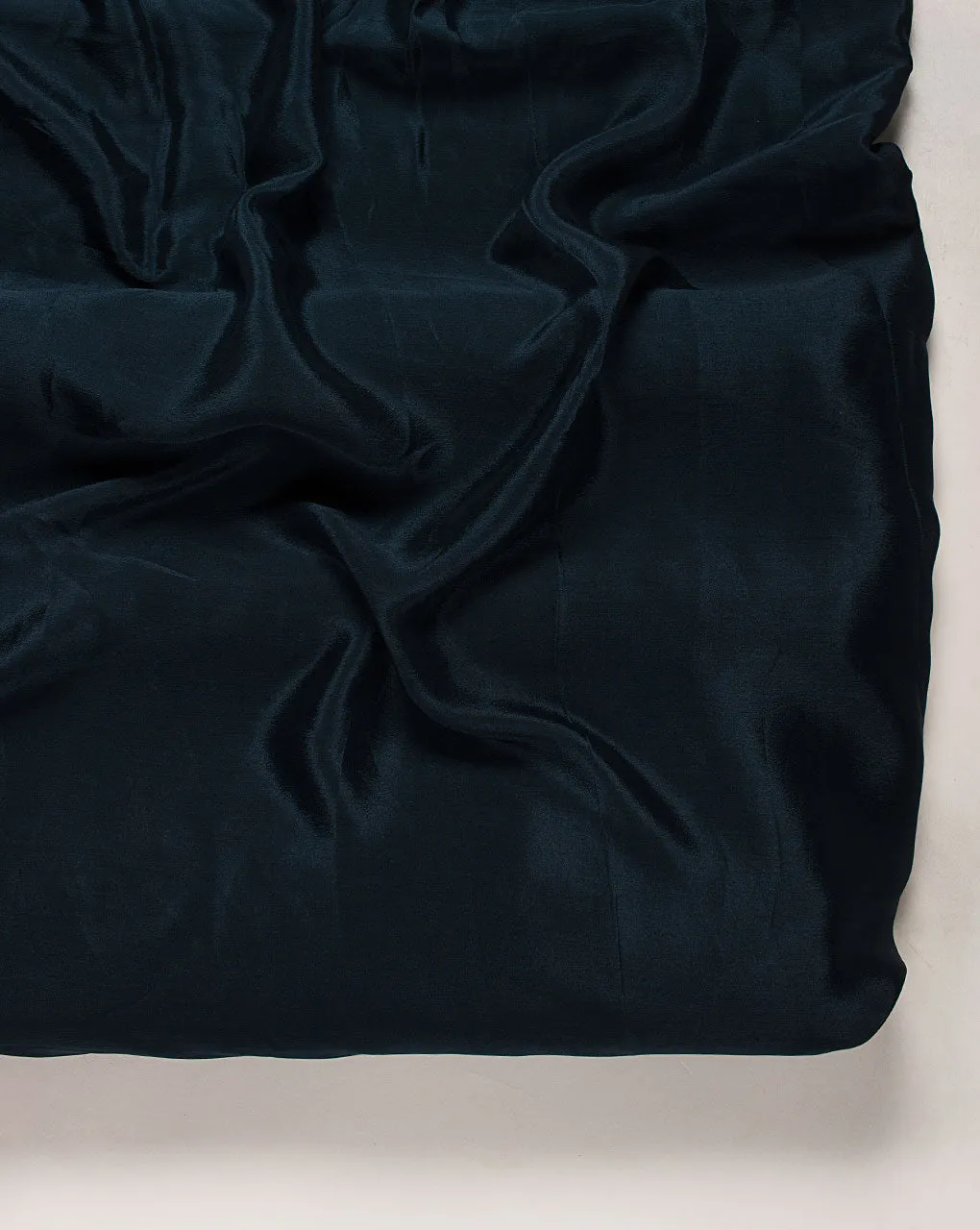 Teal Plain Viscose Chinnon Chiffon Fabric