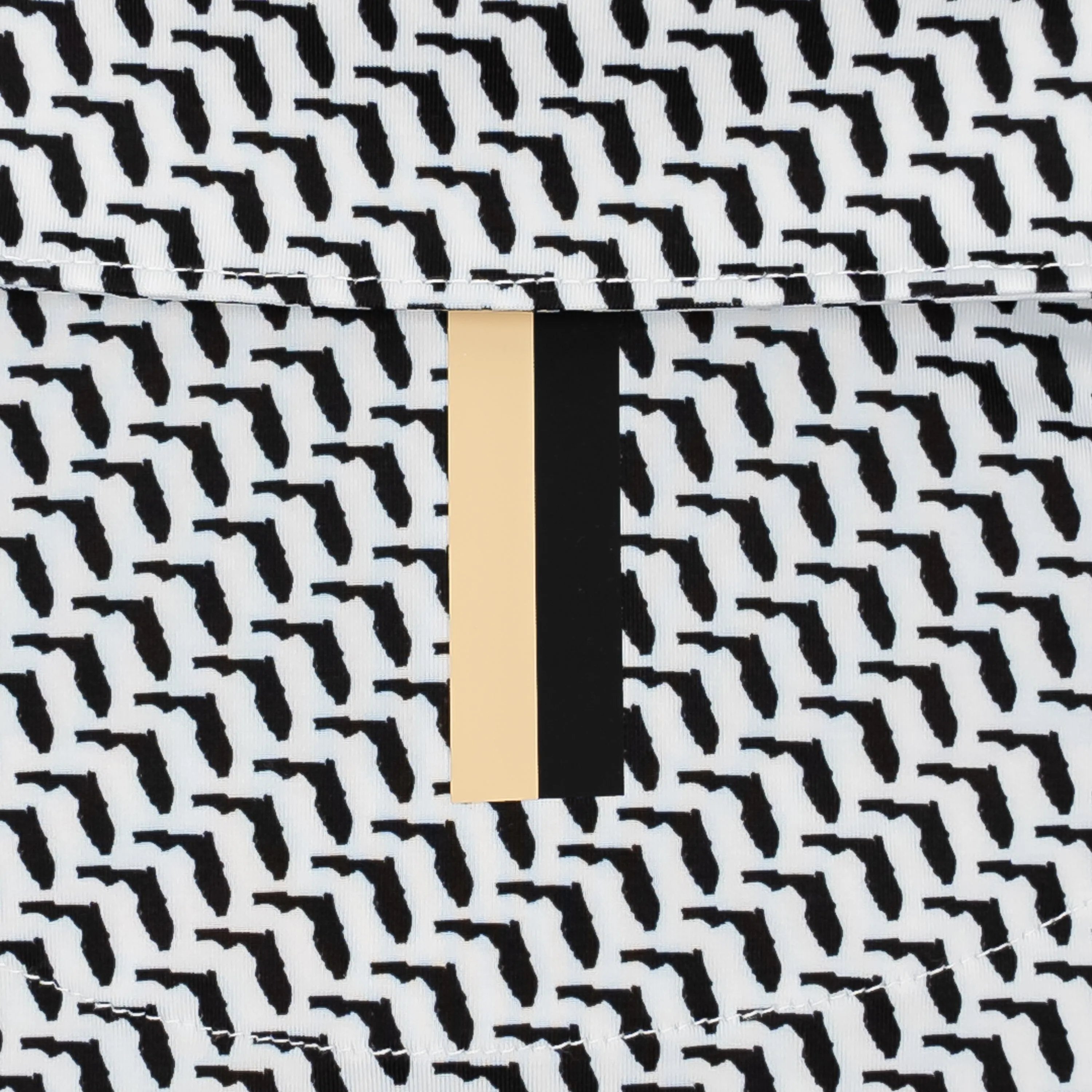 The Florida Man | Performance Polo | The Florida Man - Black/White