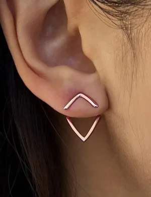 TRILL 2-Way Earring Jackets | 18K Rose Gold Plated Sterling Silver