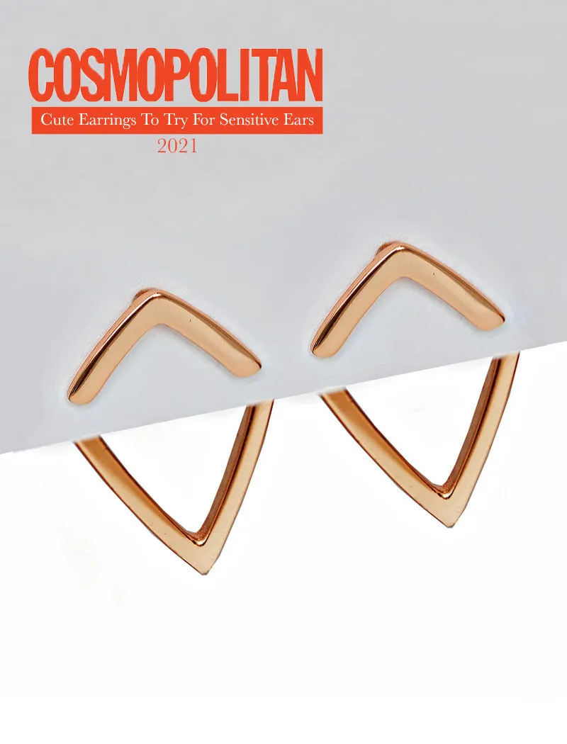 TRILL 2-Way Earring Jackets | 18K Rose Gold Plated Sterling Silver