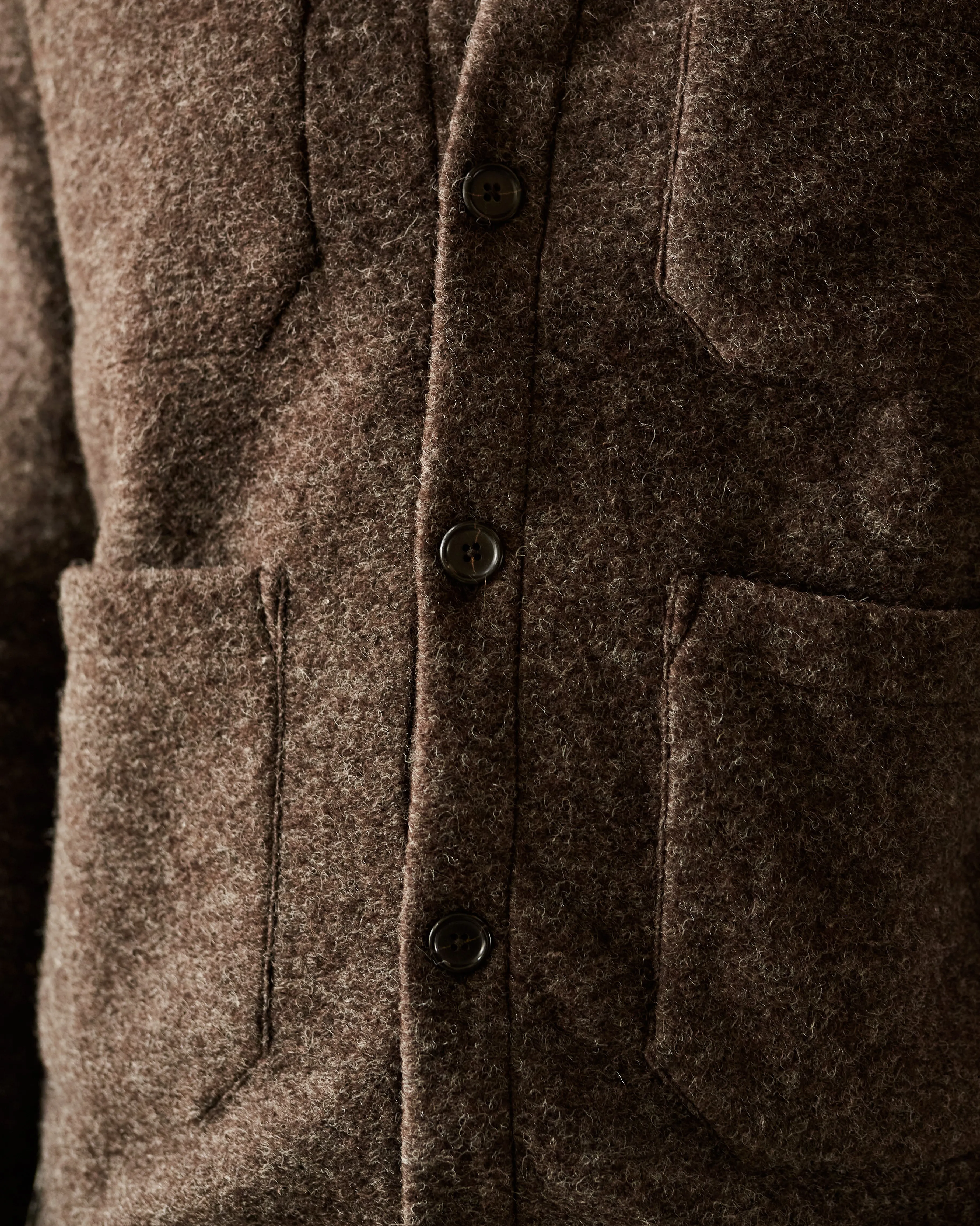 Universal Works Wool Cardigan, Brown