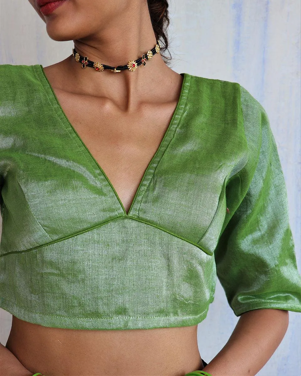 Vana Cotton Zari Blouse-Shringaar