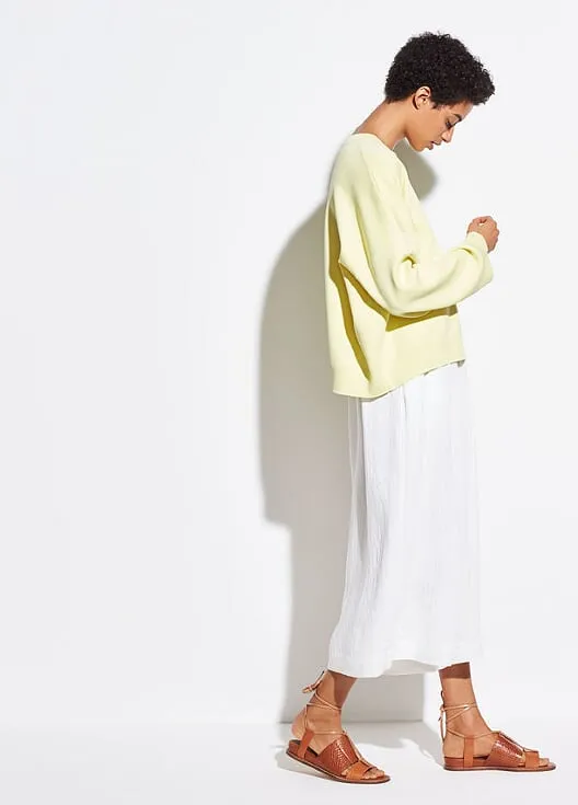 Vince - Washed Boxy Crew Lemon Glow