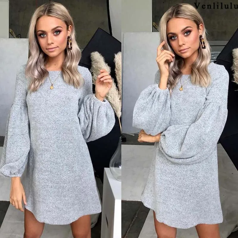 Women Knitted Sweater Autumn Loose Warm Sweaters Ladies