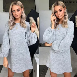 Women Knitted Sweater Autumn Loose Warm Sweaters Ladies