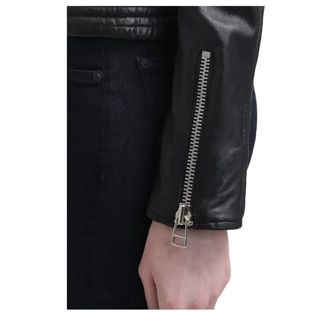 Women’s Slim Fit Black Leather Jacket – Stylish & Innovative Design